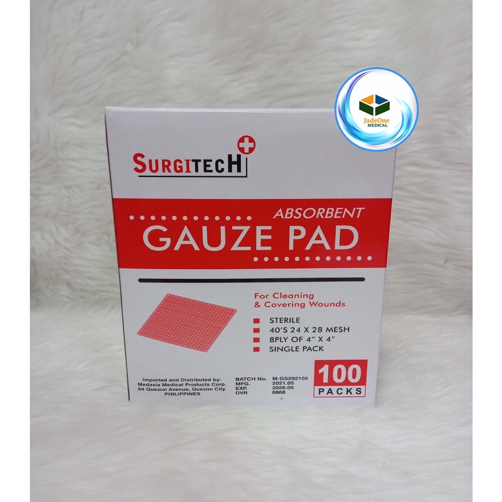 SURGITECH Sterile Gauze Pad (100 packs) Shopee Philippines