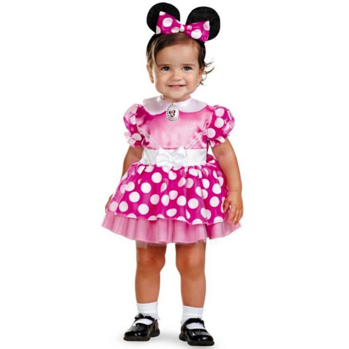 Disney Baby Minnie Mouse 2-piece Costume Dress Set - Pink | Shopee ...