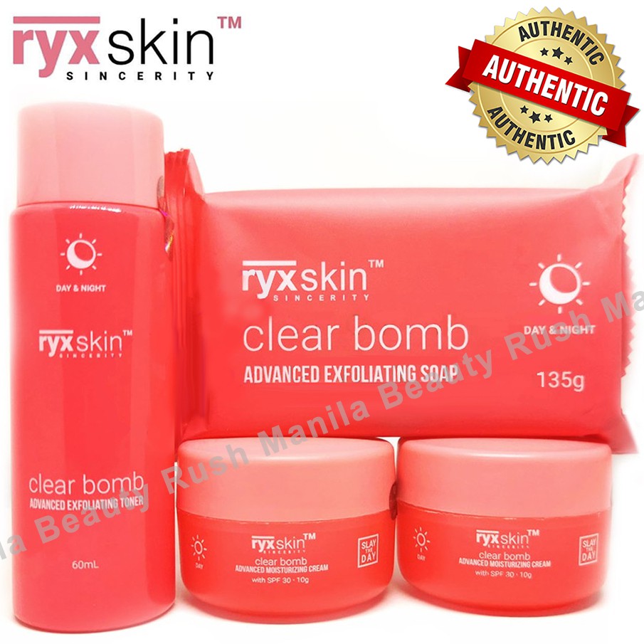 Ryx Skincerity Clear Bomb Advanced Exfoliating Kit Shopee Philippines