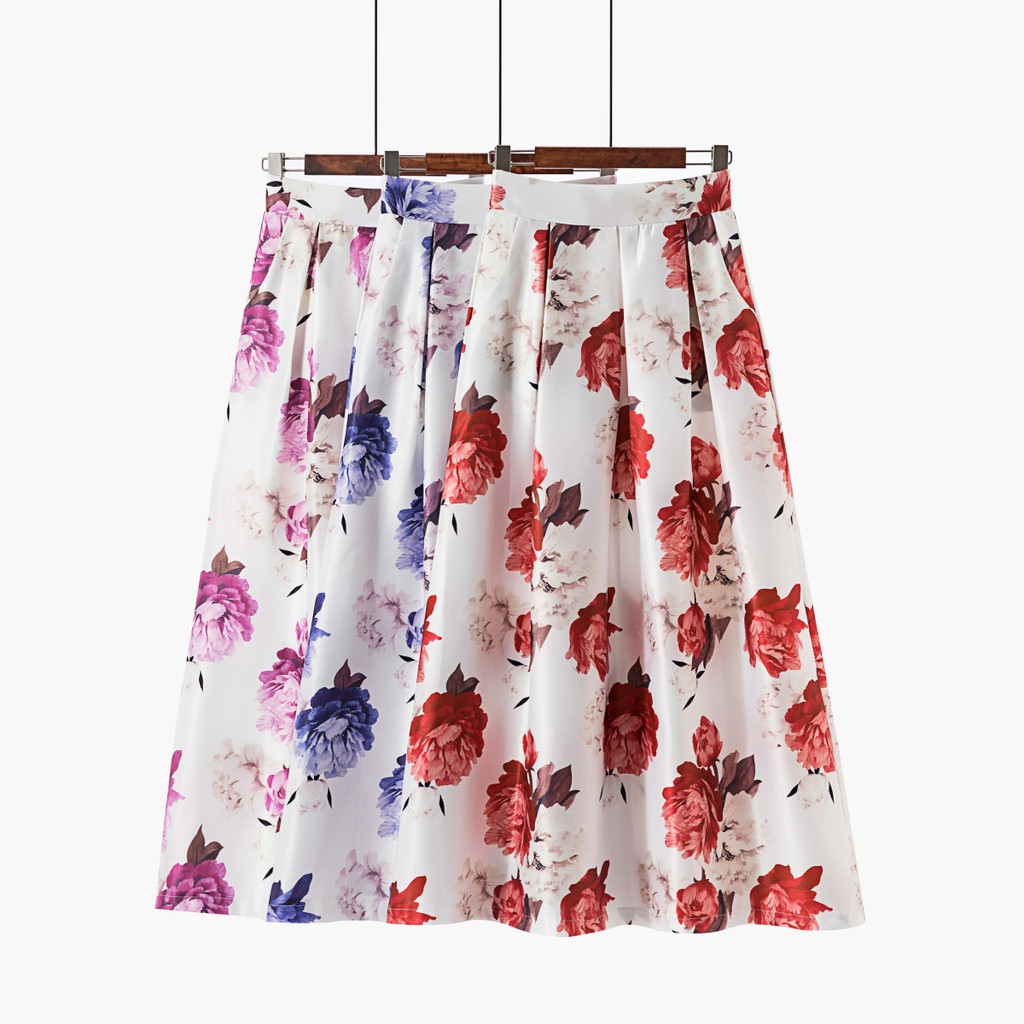 high waisted maxi skirt print