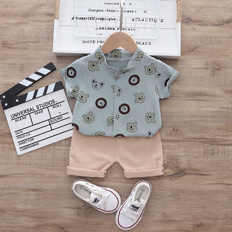 2pcs Set Christening Clothes for Baby Boy Toddler Baptismal Baby Boy