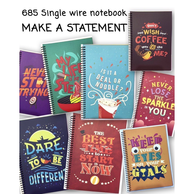 Spring Leaf 685 Spiral Notebook Make a statement | Shopee Philippines