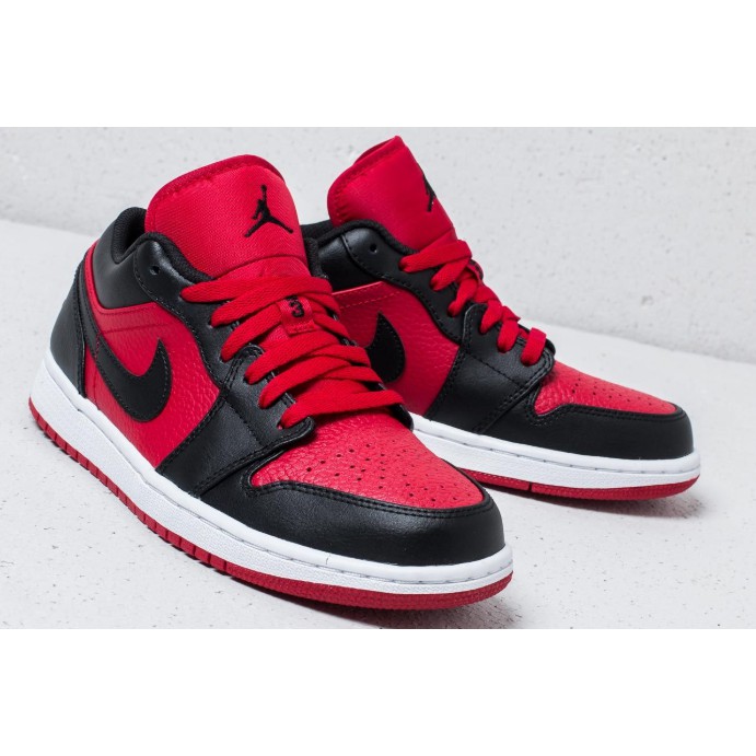 air jordan 1 low gym red black white