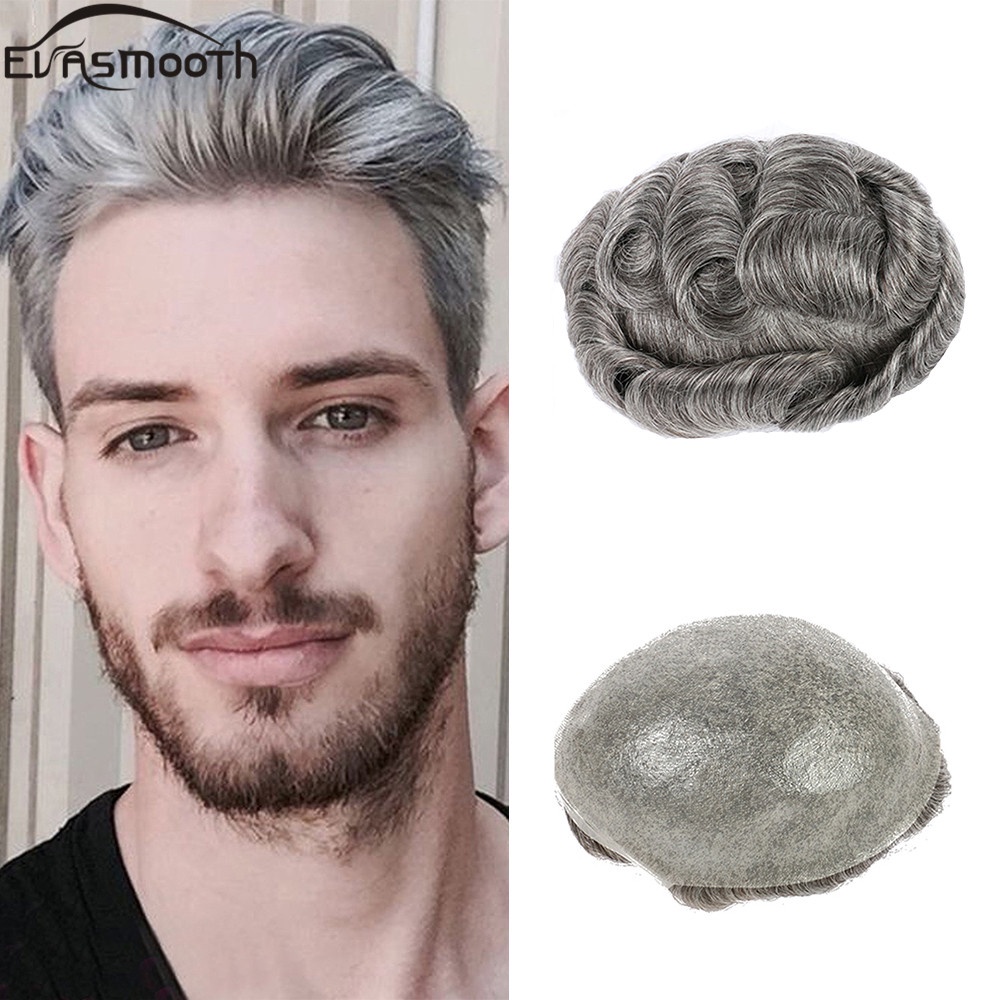 Ultra-thin Skin  Men Toupee Indian Natural Human Hair System Male Wig  Hair Capillary Prosthesi | Shopee Philippines