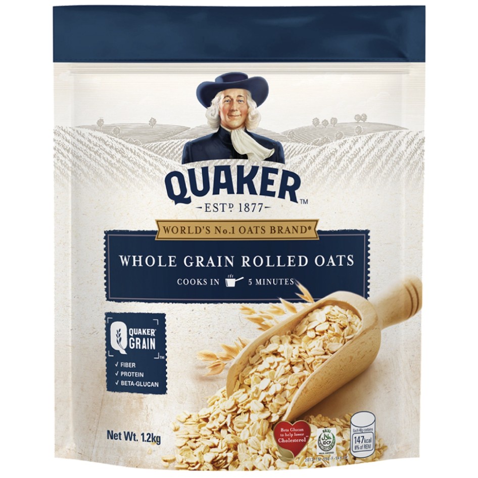 Quaker Whole Grain Rolled Oats Oatmeal 1.2kg Shopee Philippines