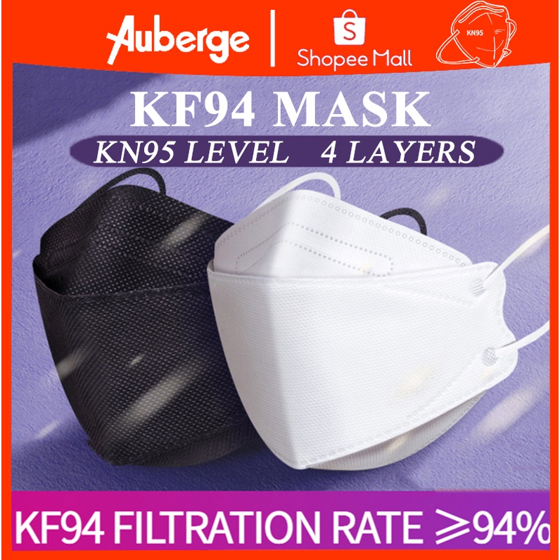 Auberge 50pcs Kf94 Face Mask Korean Kn94 Facemask Disposable 4PLY Kf94 ...