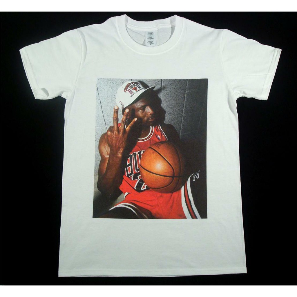 michael jordan white t shirt