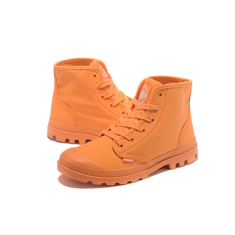 palladium orange boots