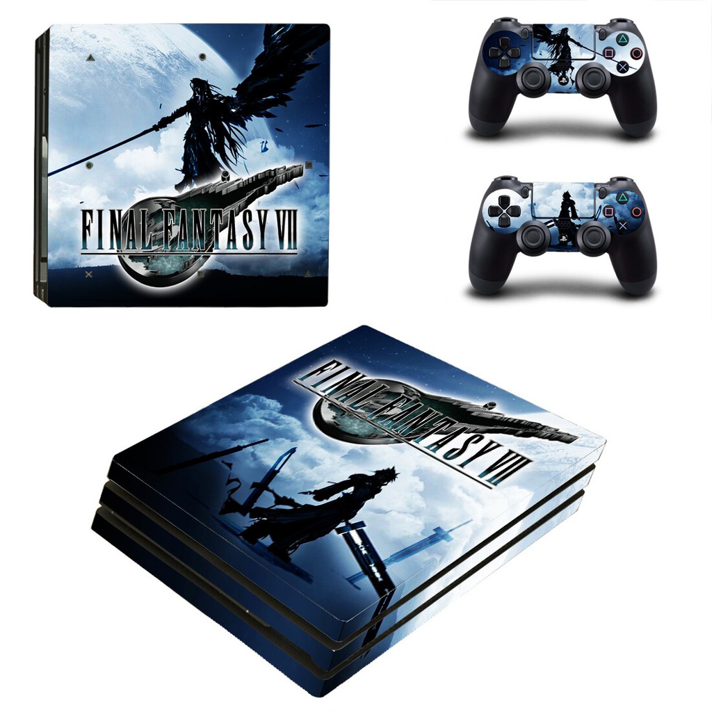 Final Fantasy 7 Ff7 Remake Ps4 Pro Skin Sticker Decal For Playstation 4 Console And Controllers Shopee Philippines