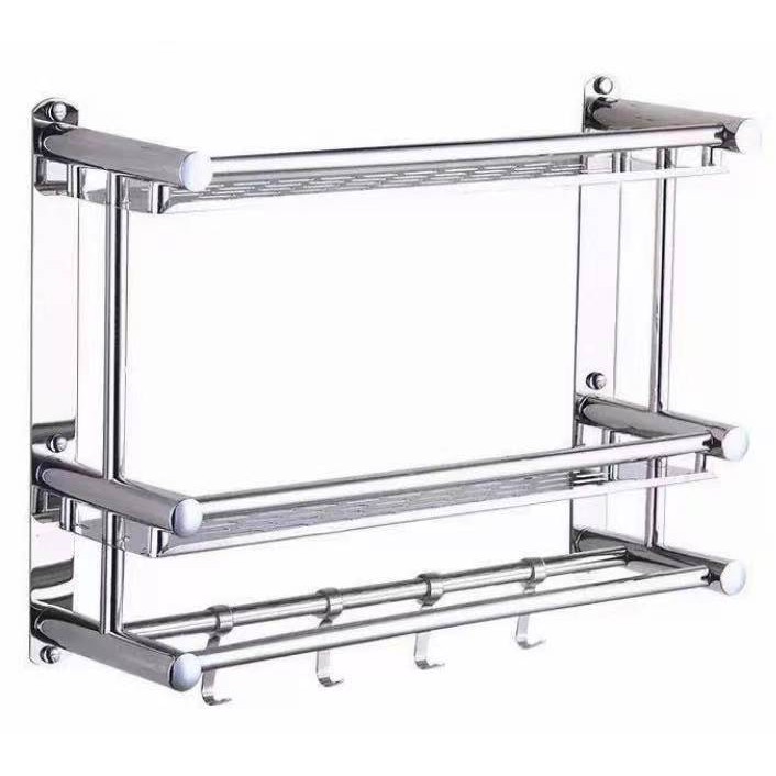 ⭐SanLiu⭐Bathroom Towel Holder Stainless steel wall-mounted towel rack-Z483