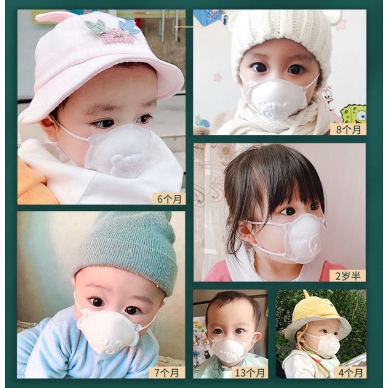 10pcs, 5pcs 3D baby face mask stereoscopic safety mask kids face mask