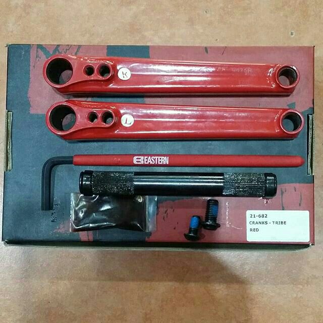 red bmx cranks