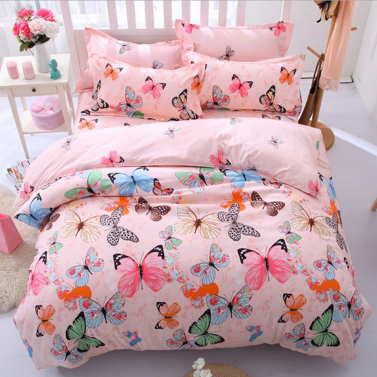 girls butterfly bedding