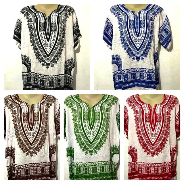 Kukuh White Dashiki Shirt/Batik/Indian/Tribal | Shopee Philippines