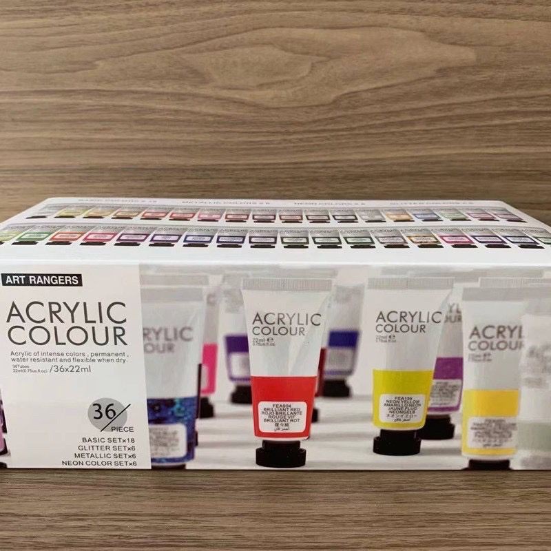 Art Ranger Acrylic Paint Color Set 36pcs x 22ml Shopee Philippines
