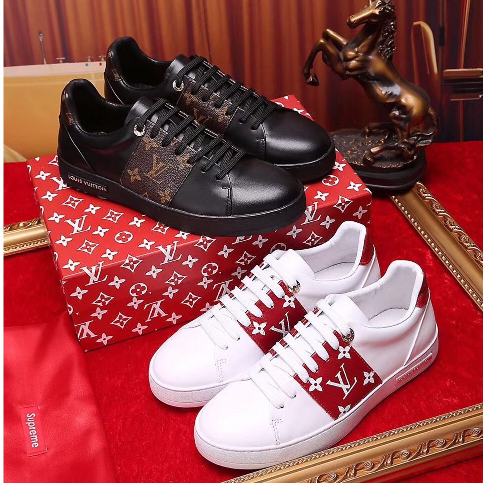 all red louis vuitton sneakers