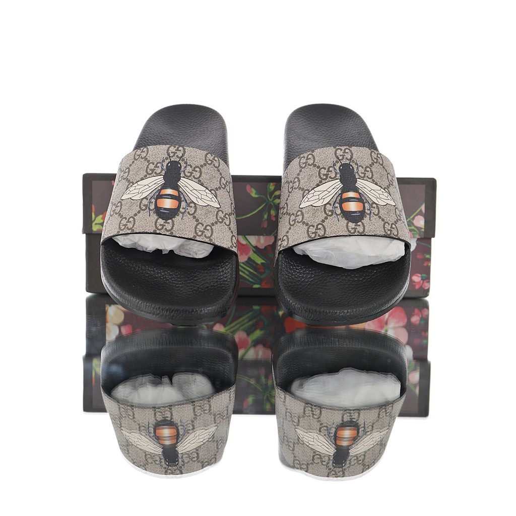 tiger print gucci slides