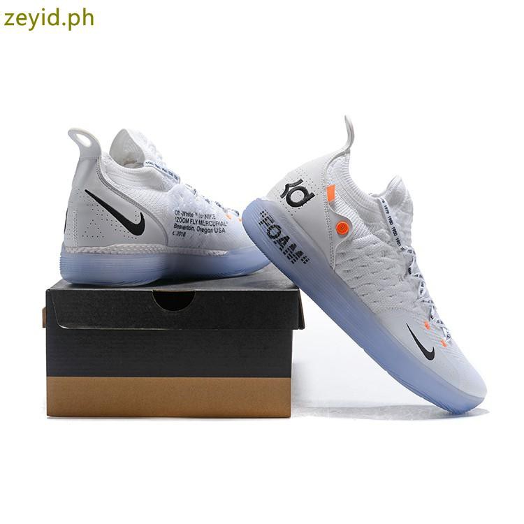 2018 Off-White x Nike KD 11 White Black | Shopee Philippines