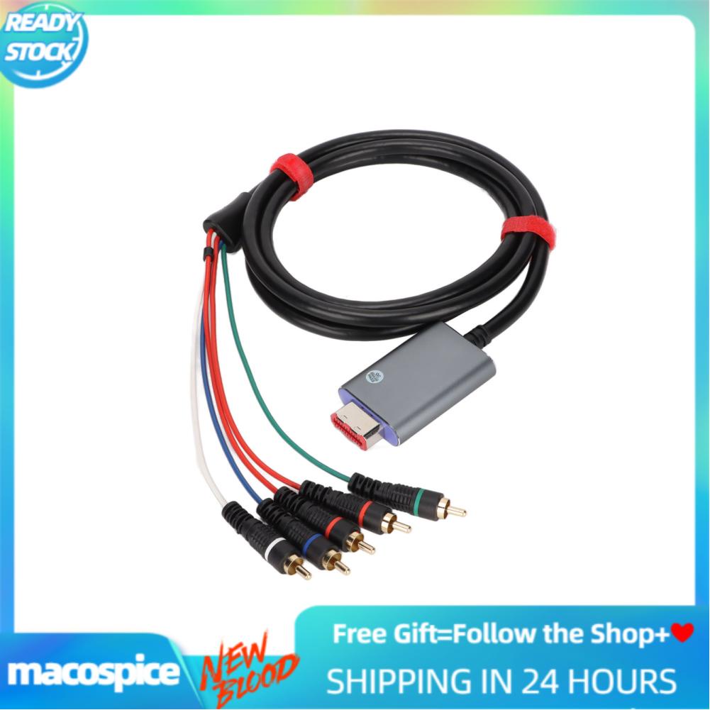 Macospice Component Cable 1.8m/5.9ft Double Shielded Plug and Play
