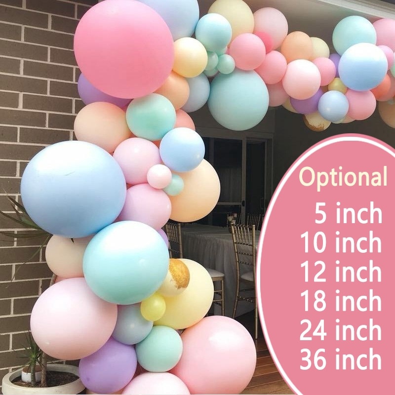 Inch Pastel Candy Balloon Macaron Balloon Arch Kit Balloon Decoration Shopee