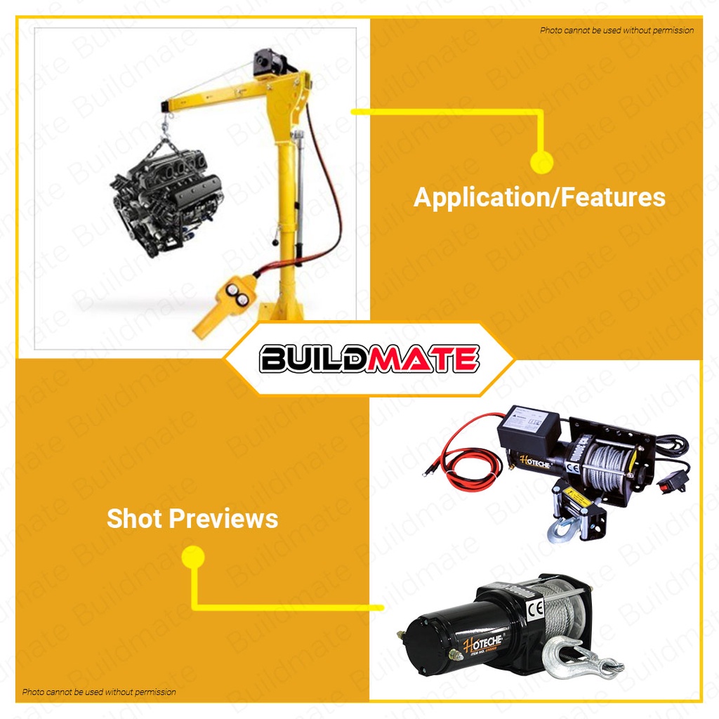 HOTECHE Electric Winch Winches 690008 100% ORIGINAL / AUTHENTIC •BUILDMATE•