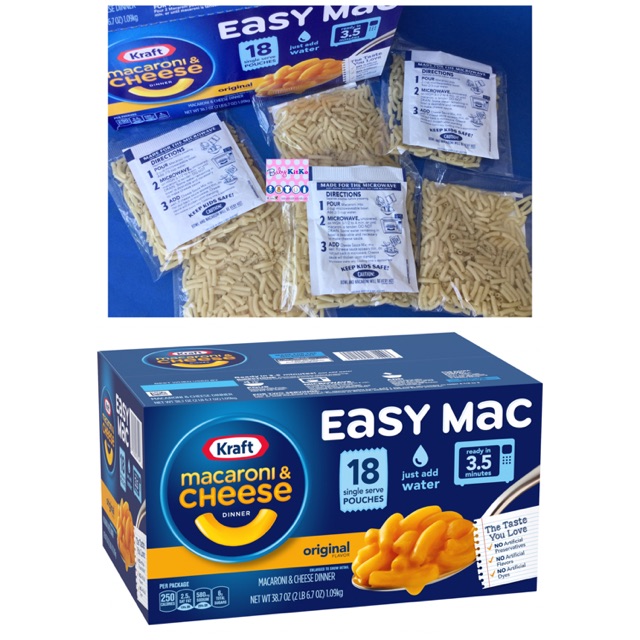 Kraft Easy Mac Macaroni and Cheese Pouches Shopee Philippines