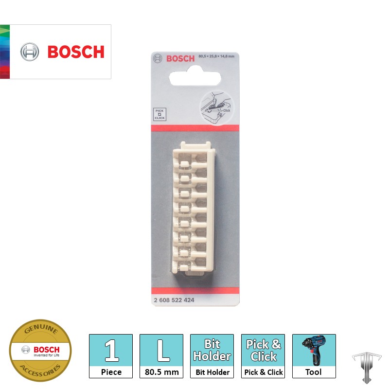 Bosch 2608522424 Plastic Bit Holder 8 Slots for Pick and Click System