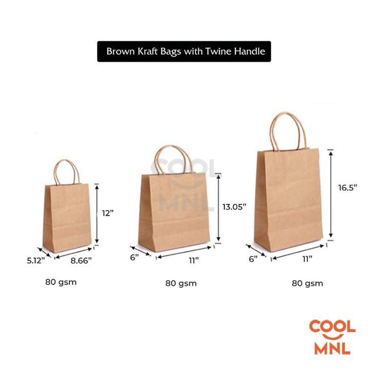 PAPER BAG with TWINE HANDLE Shopee Philippines
