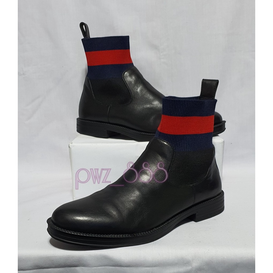 gucci black leather boots