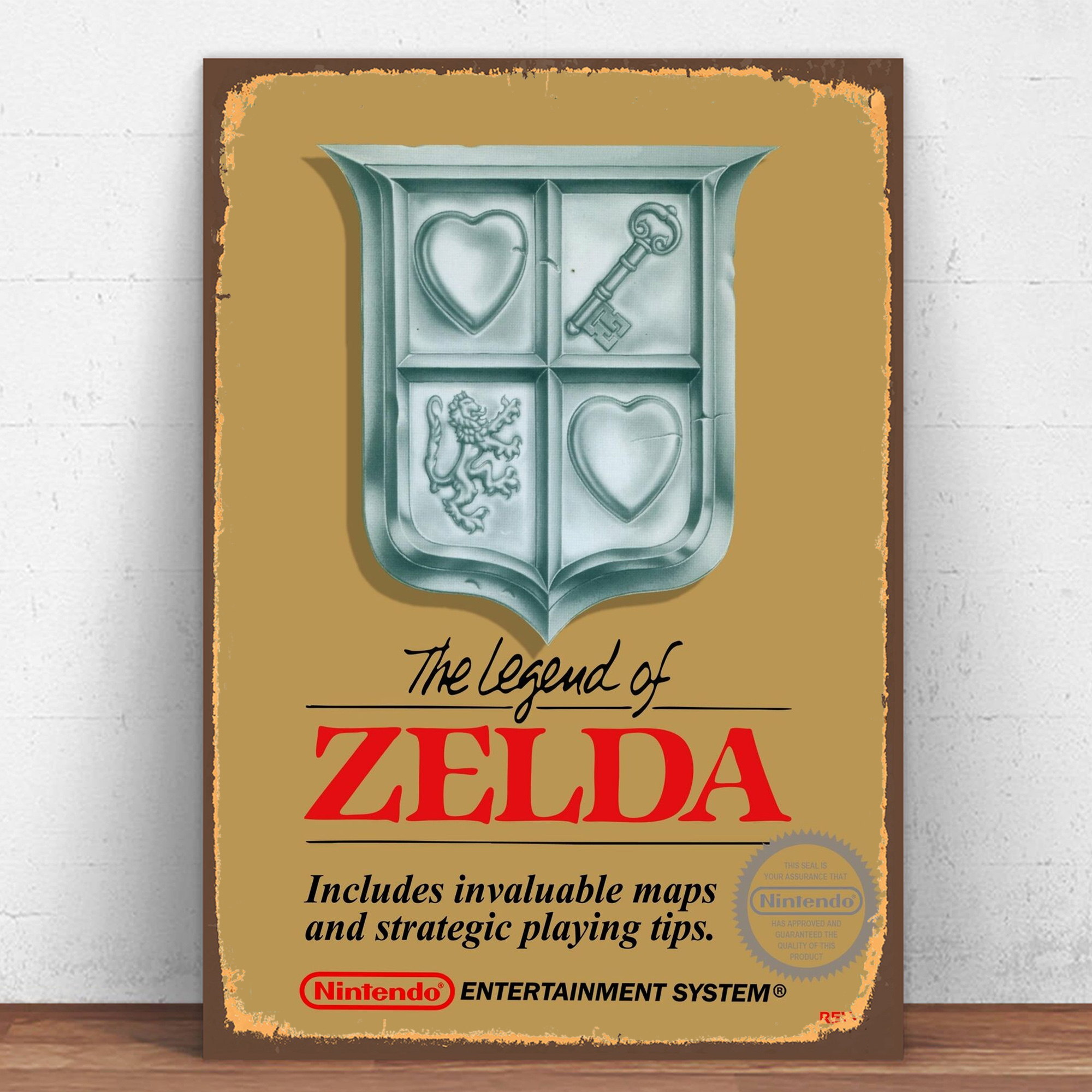 Zelda Video Game Vintage Retro Metal Tin Sign Home Bedroom Decor Wall