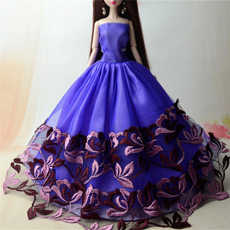 barbie doll in gown