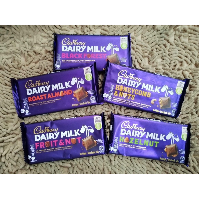 Dairy Milk Cadbury Chocolate Bar 160 grams Shopee Philippines