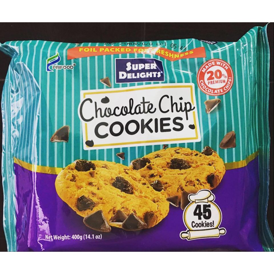 Super Delights Regular Chocolate Chip Cookies Shopee Philippines