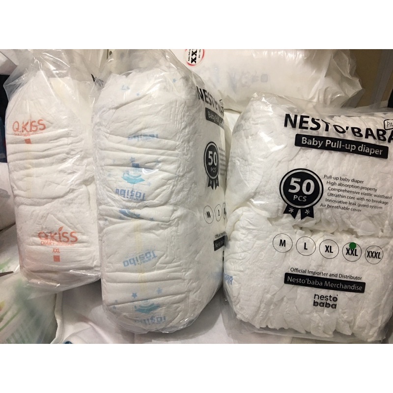 Unilove diaper Lampien diaper Nesto baba diaper Nesto Baba Newborn-4XL PANTS & TAPES‼️LOWEST PRICE G