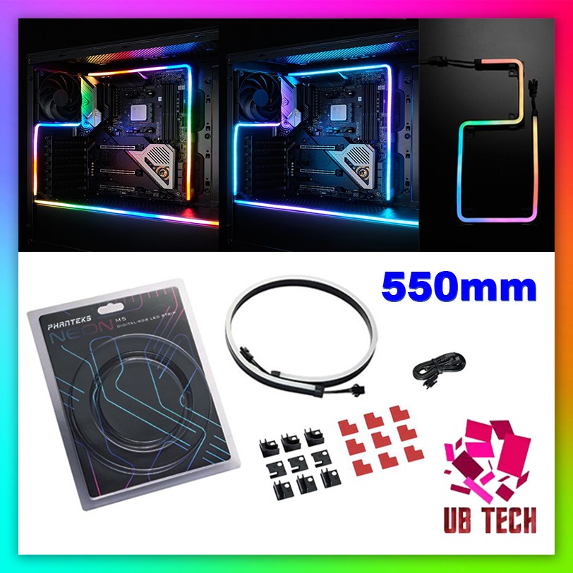 PHANTEKS M5 3 Pin Gorgeous 550mm PC Case Motherboard RGB Light Strip Tape