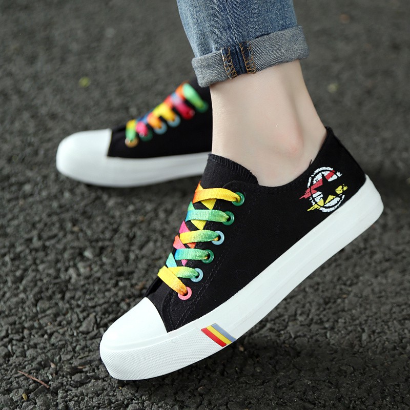 canvas shoes with bows