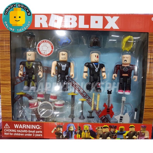 Latest Roblox Punk Rockers Toy Figure Set Shopee Philippines - roblox in real life in concert punk rockers roblox toy set unboxing and review