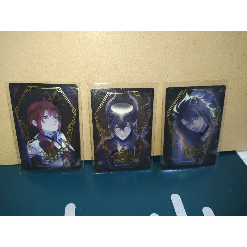 Twisted Wonderland Wafer Card Collection RIDDLE,LEONA, MALLEUS | Shopee ...