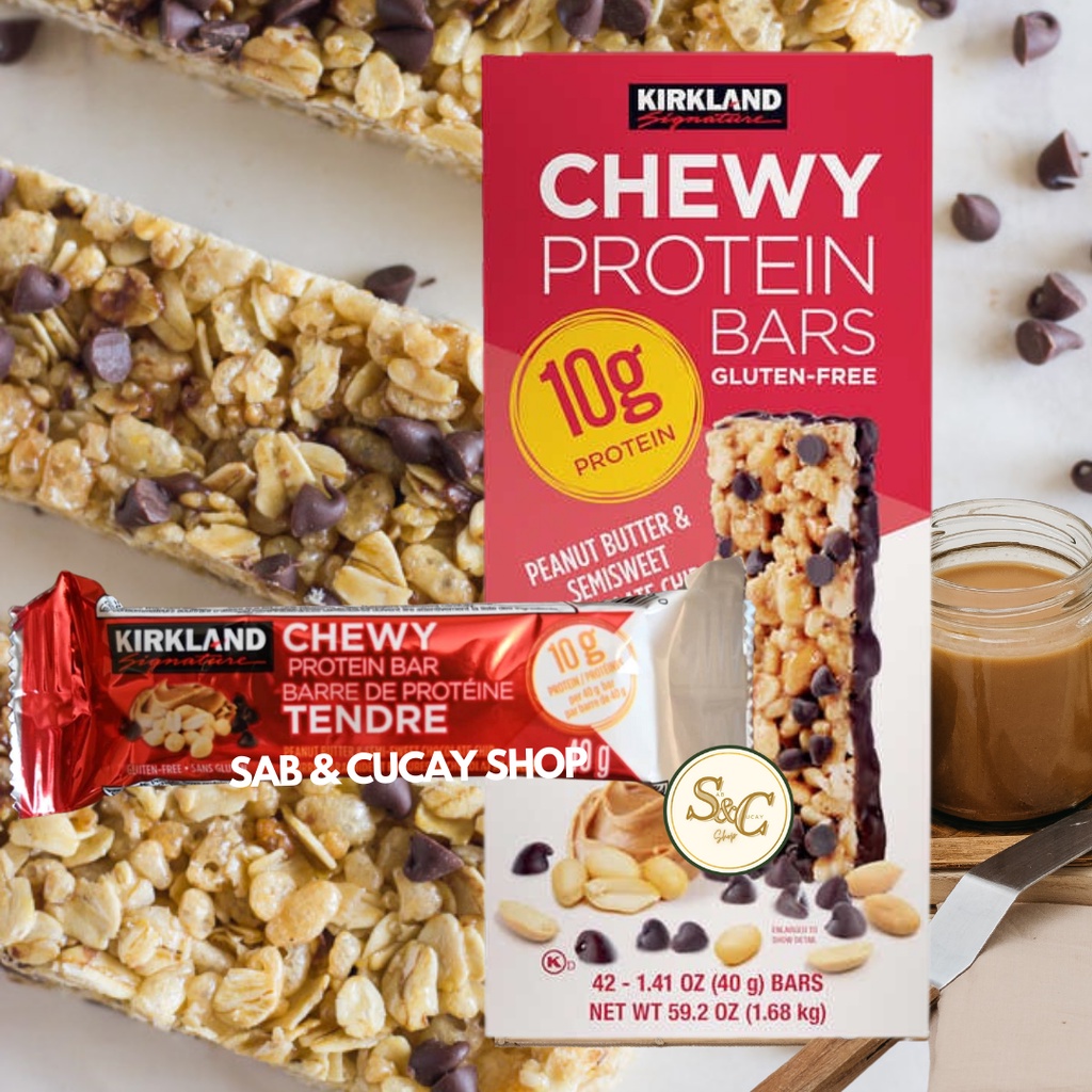 KIRKLAND SIGNATURE Chewy Protein bar Peanut Butter & Semisweet