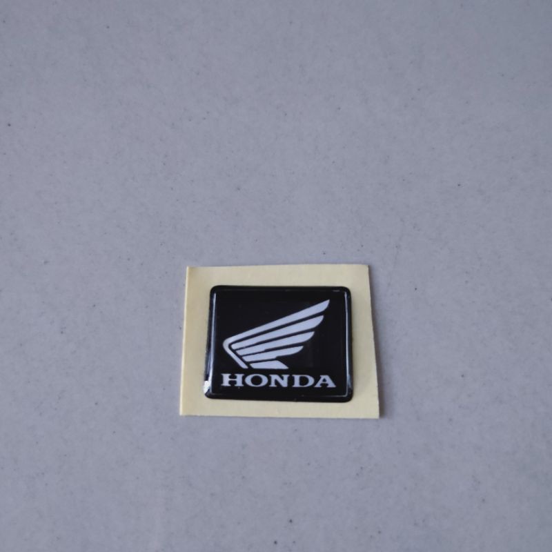 Honda Logo Pattern Resin Rubber Emblem 2x1.5cm 1Pc for Motorcycle  Speedometer Accessories