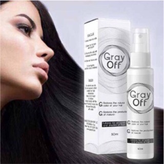 Gray Off Hair Spray Restore Black Hair 50ml Shopee Philippines