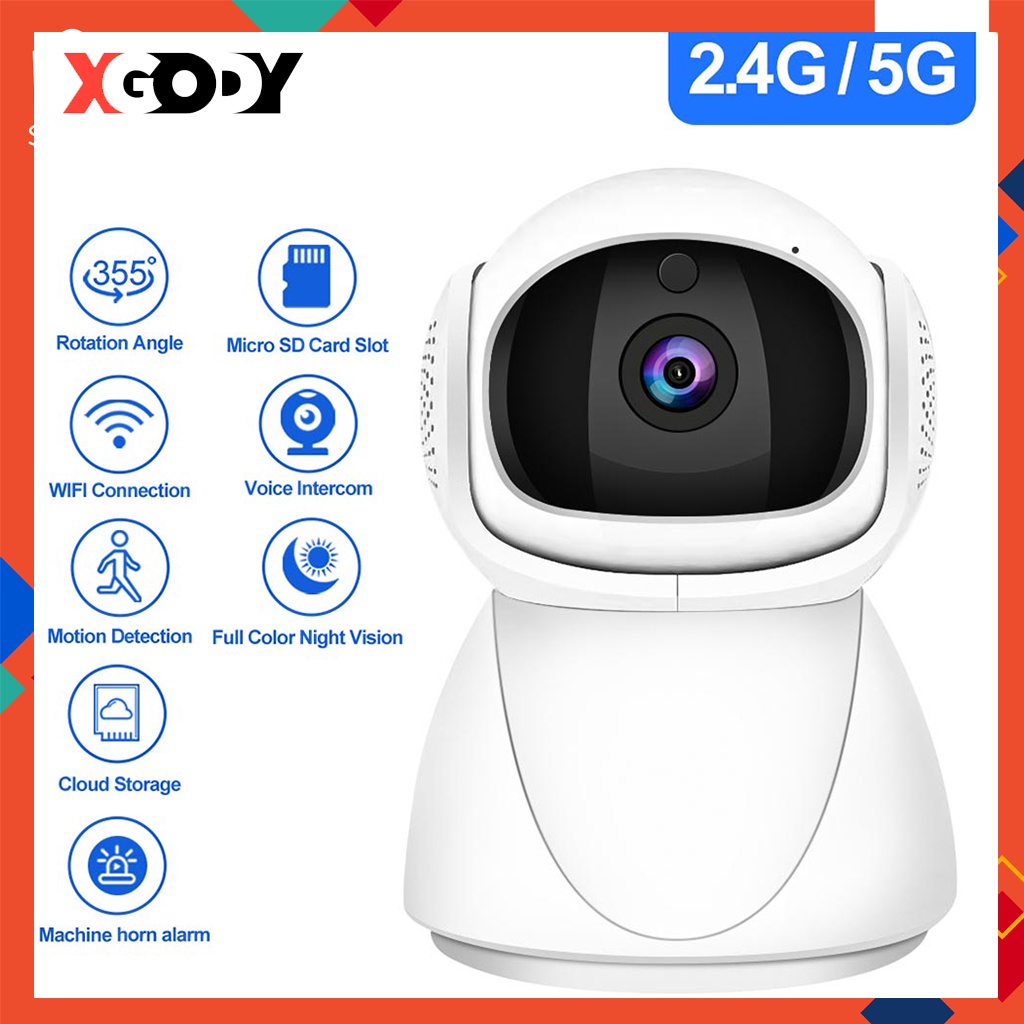 XGODY 5G Wifi IP Camera 2MP Wireless Connect To Cellphone CCTV Camera