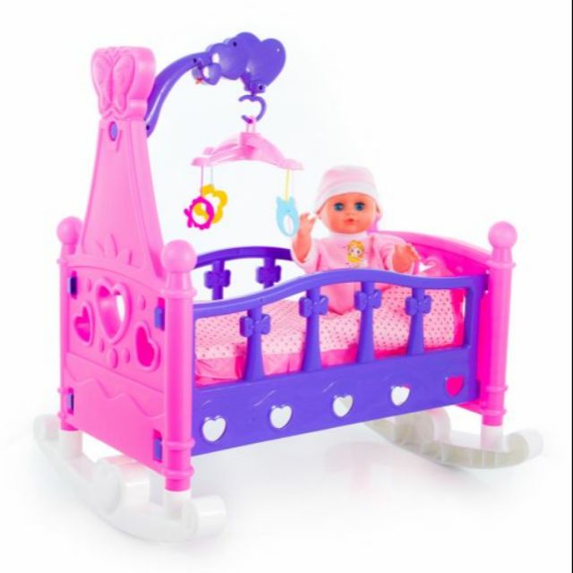 baby doll and crib set