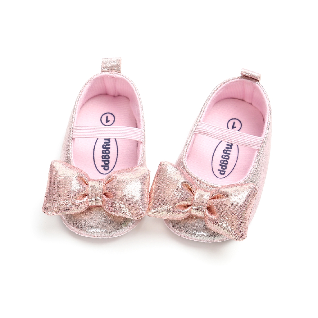 Bღbღhot Sale Baby Girl Crib Shoes Newborn Baby Bowknot Soft