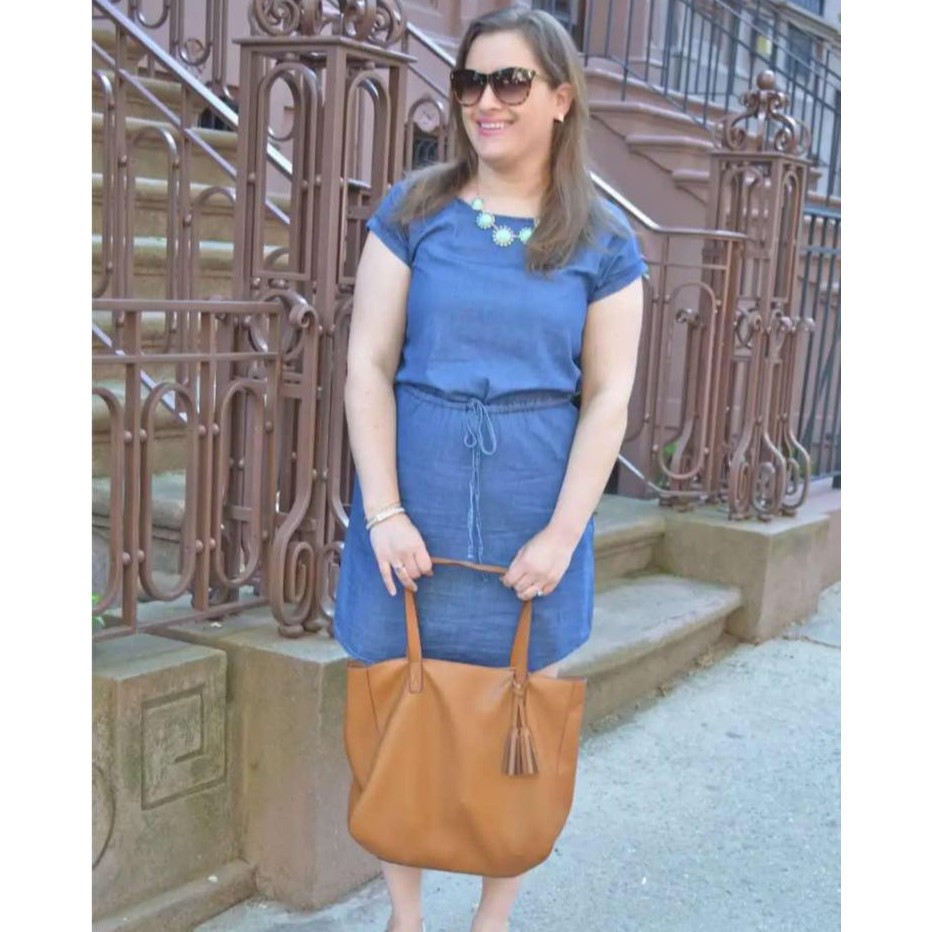 plus size denim mini dress