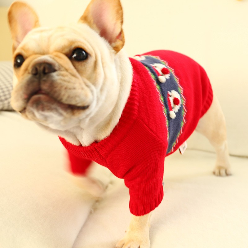 Bulldog Sweater Pag Sweater Bull Christmas Sweater Large Size Fat Dog Sweater Pet Dog Clothes Shopee Philippines