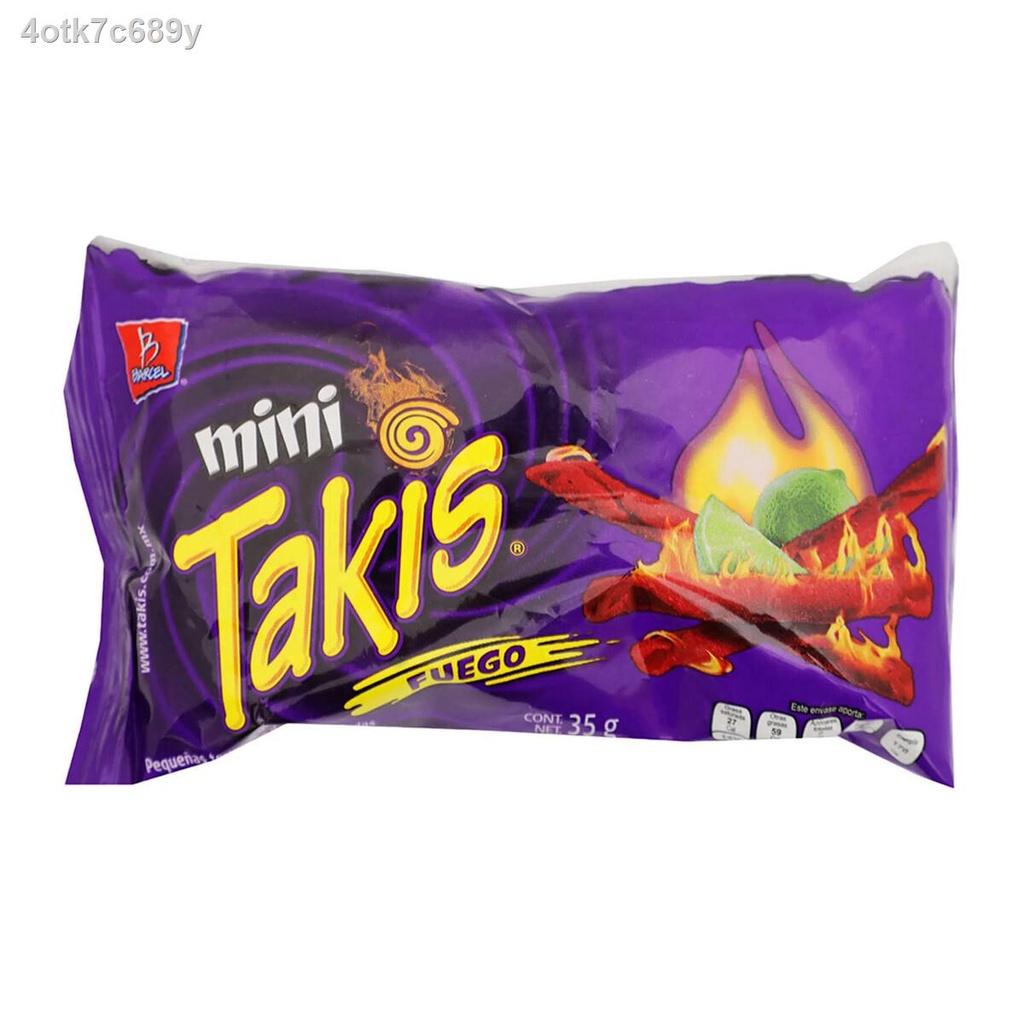 (corn snack)Mini Takis Fuego Chips 35g Limited Crunchy Rolled Corn