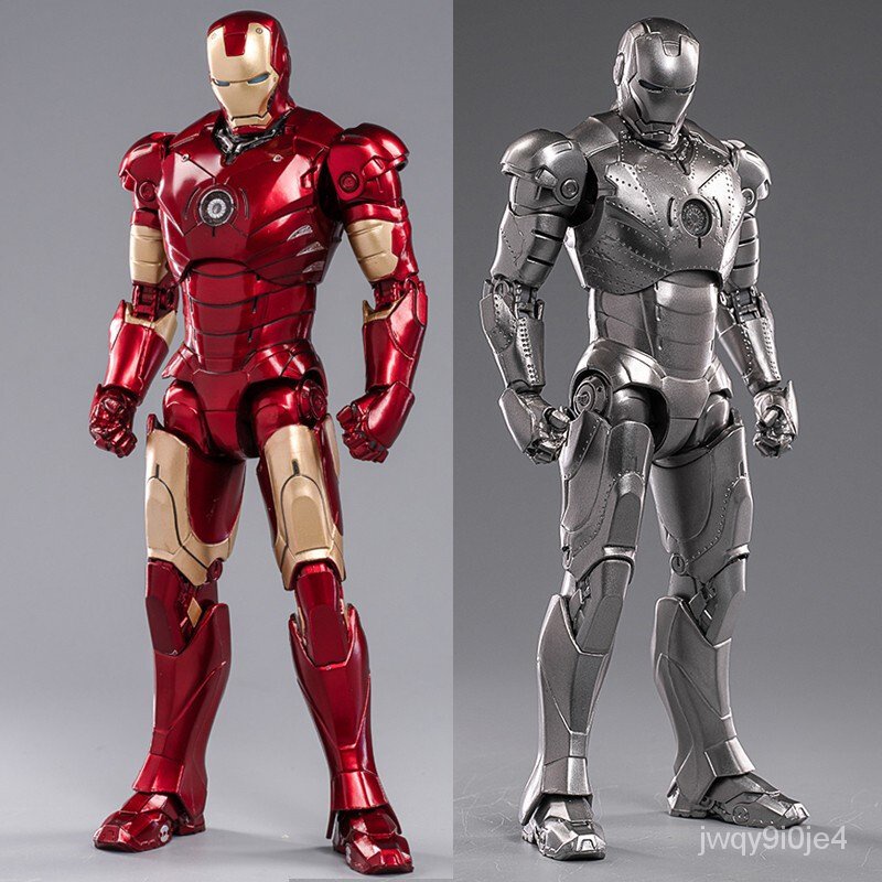 96Kp Marvel ZD Toys Hall of Armour Iron Man MK2 MK3 MK4 MK5 MK6 MK7 7 ...