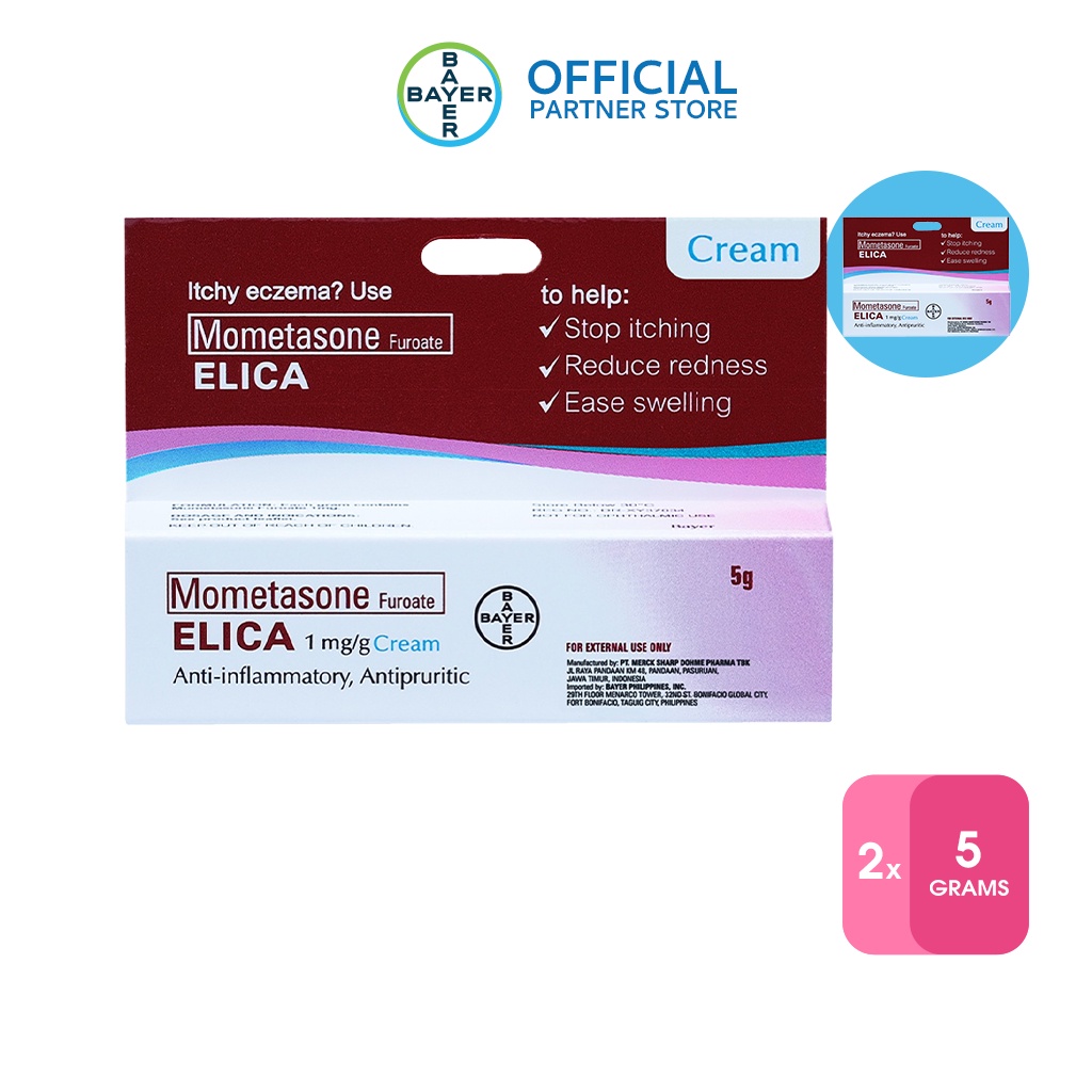 Elica Eczema Topical Steroid Cream 5g x2 Shopee Philippines