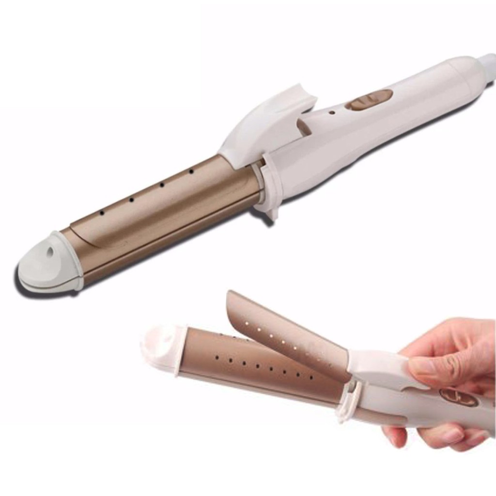 two in one hair straightener and curling iron